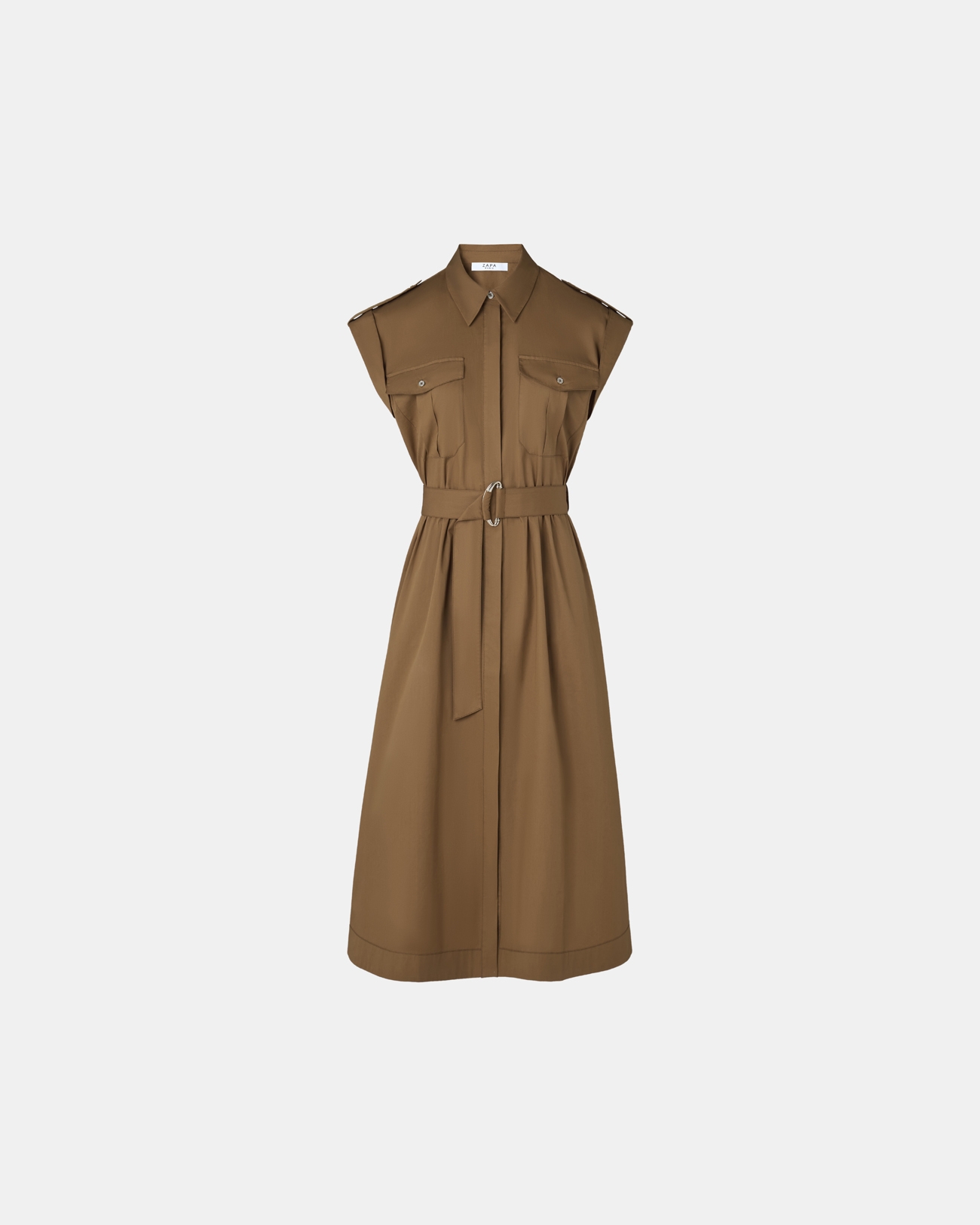 Riyad dress Tobacco shirt dress ZAPA