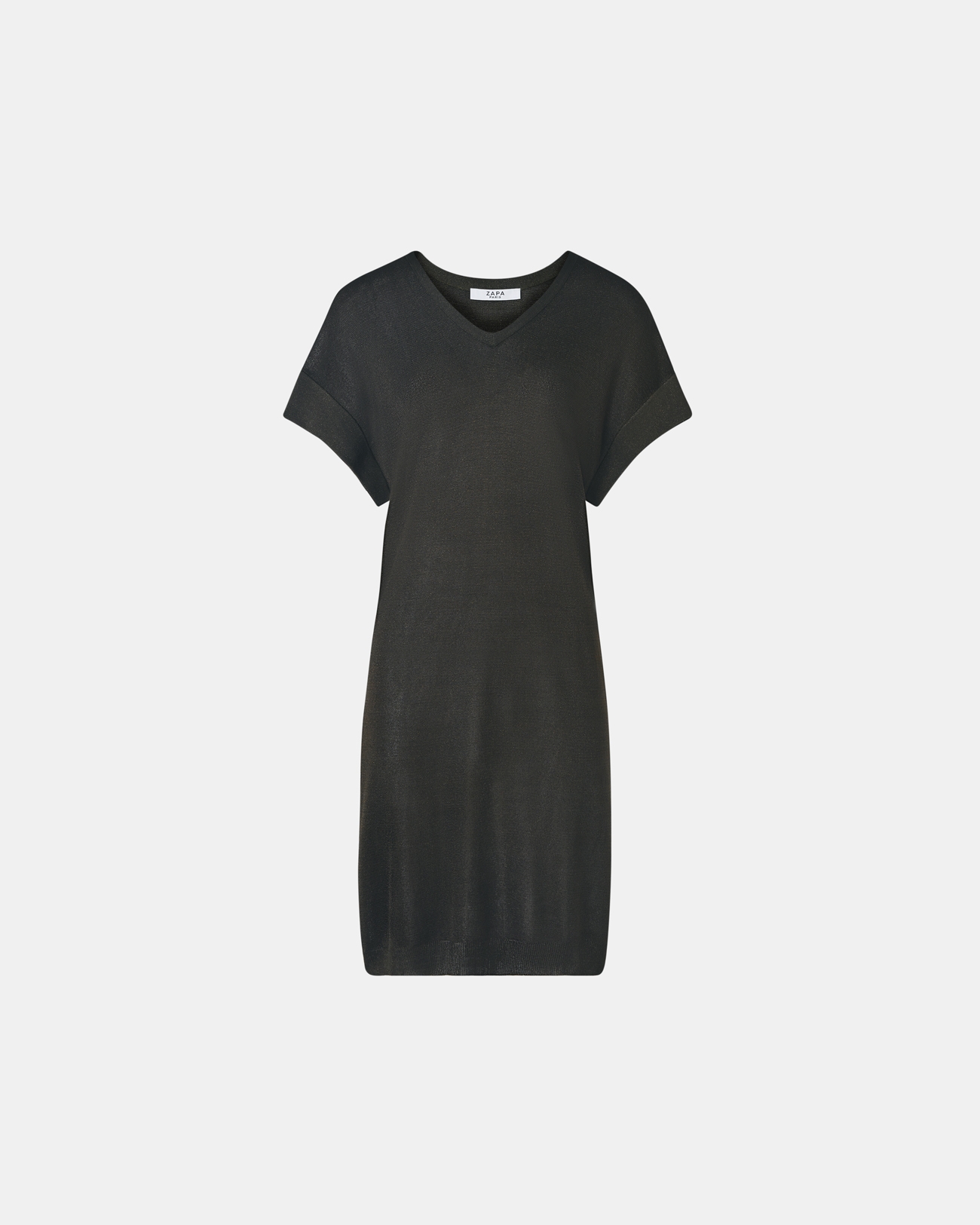 Rady Knit Dress Khaki fine knit dress ZAPA