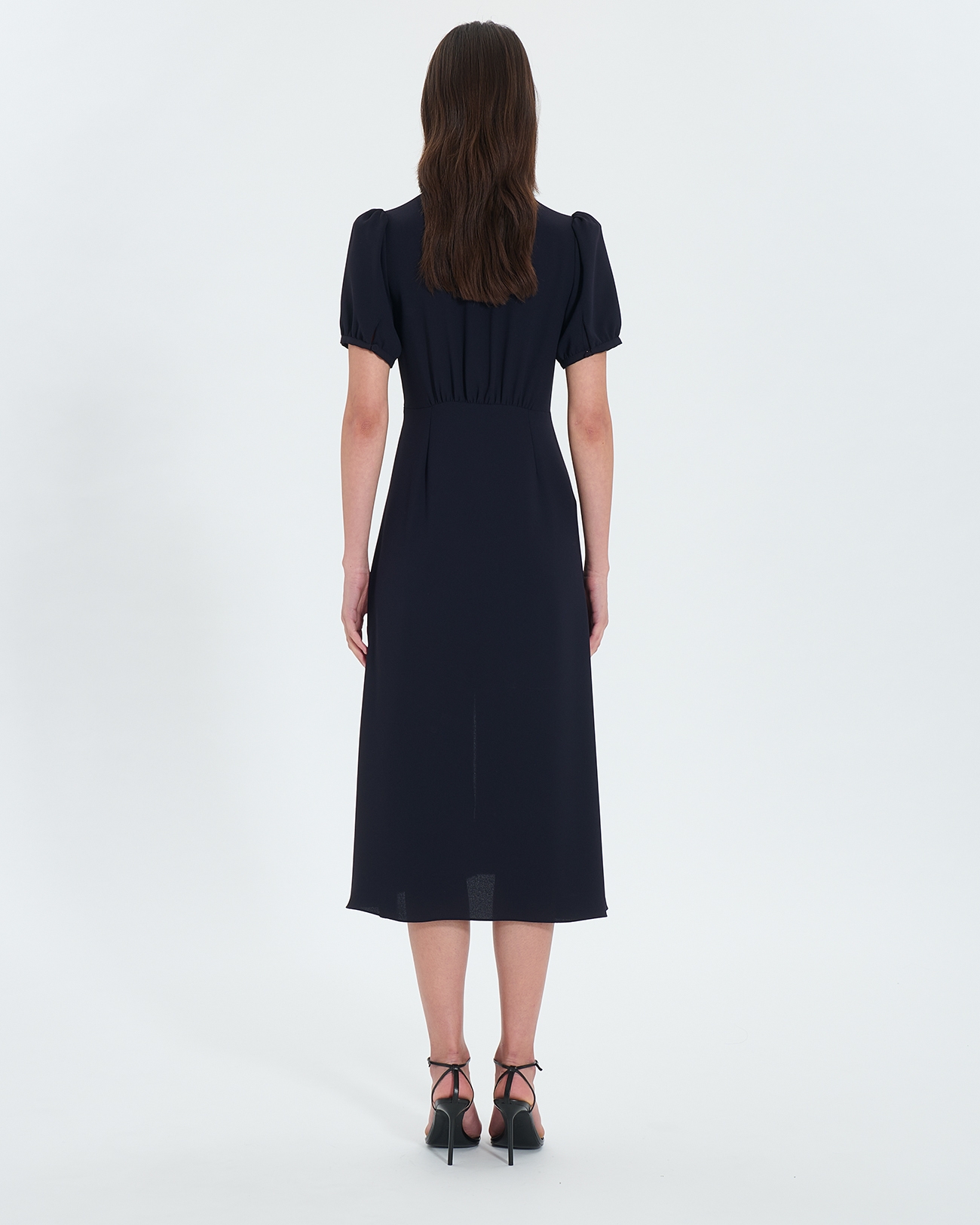 Romarine Dress Nocturnal crepe midi dress ZAPA