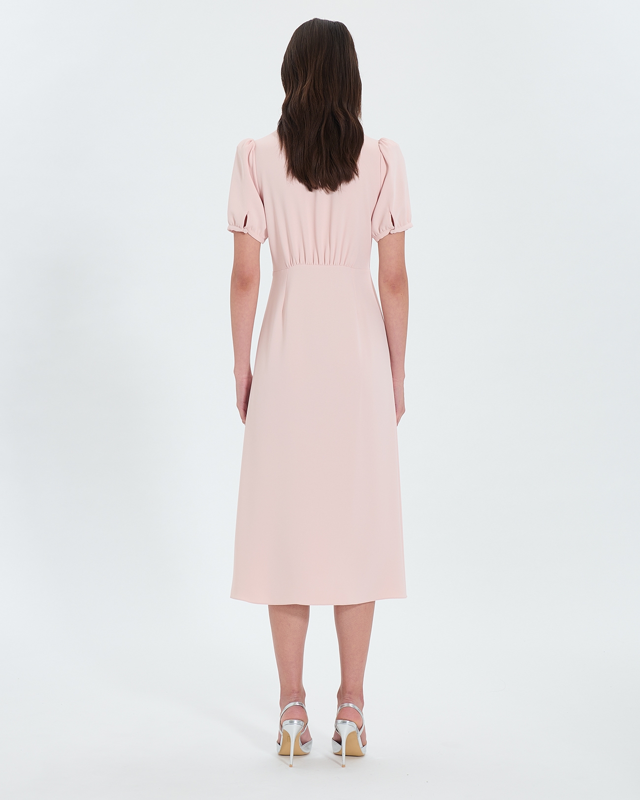 Romarine Dress Nude crepe midi dress ZAPA