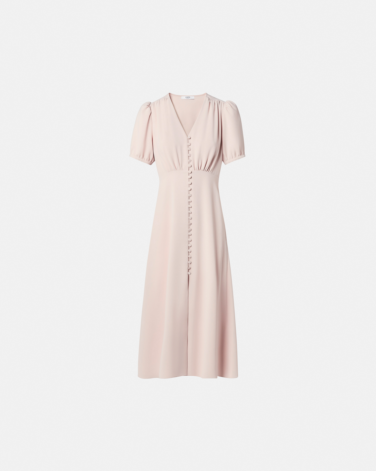 Romarine Dress Nude crepe midi dress ZAPA