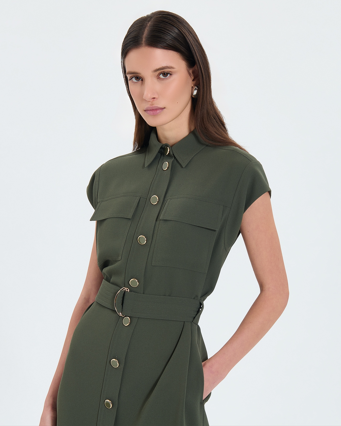 Rosen dress Army shirt dress ZAPA