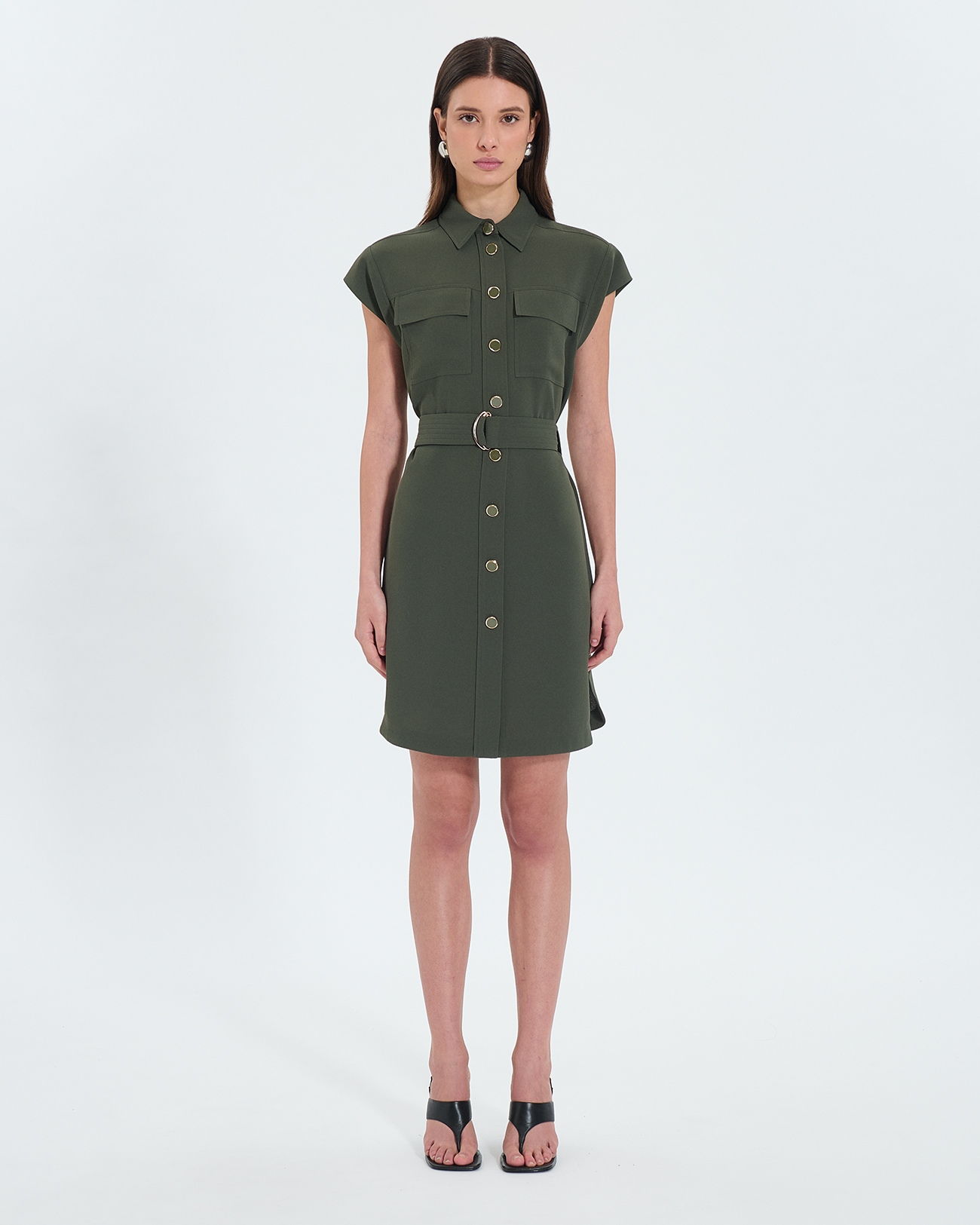 Rosen dress Army shirt dress ZAPA