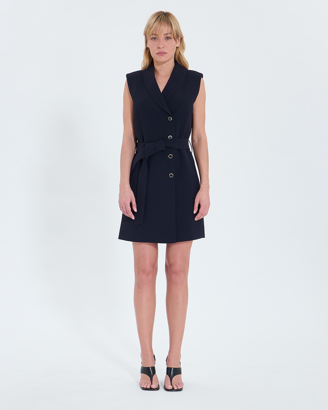 Ramille dress Nocturnal crepe wrap dress ZAPA