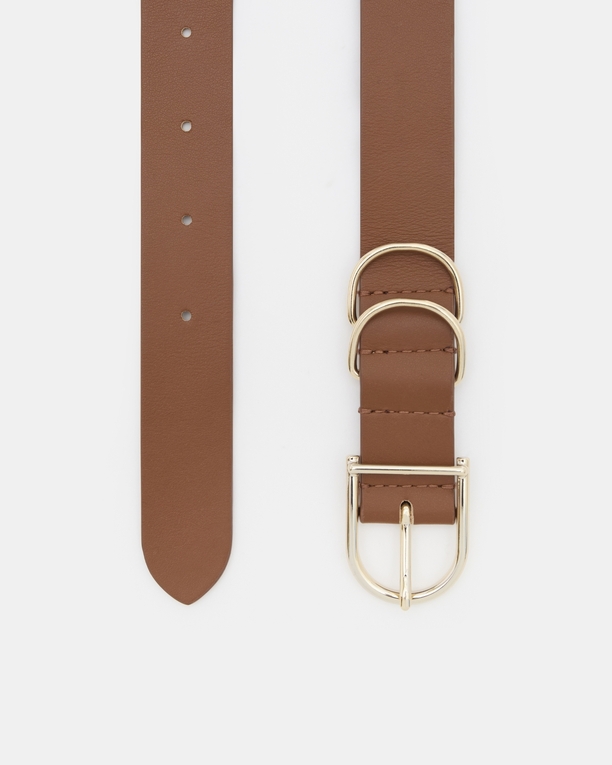 Clelia Belt Smooth caramel belt ZAPA