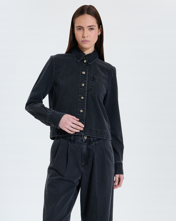Coline shirt Black denim shirt ZAPA