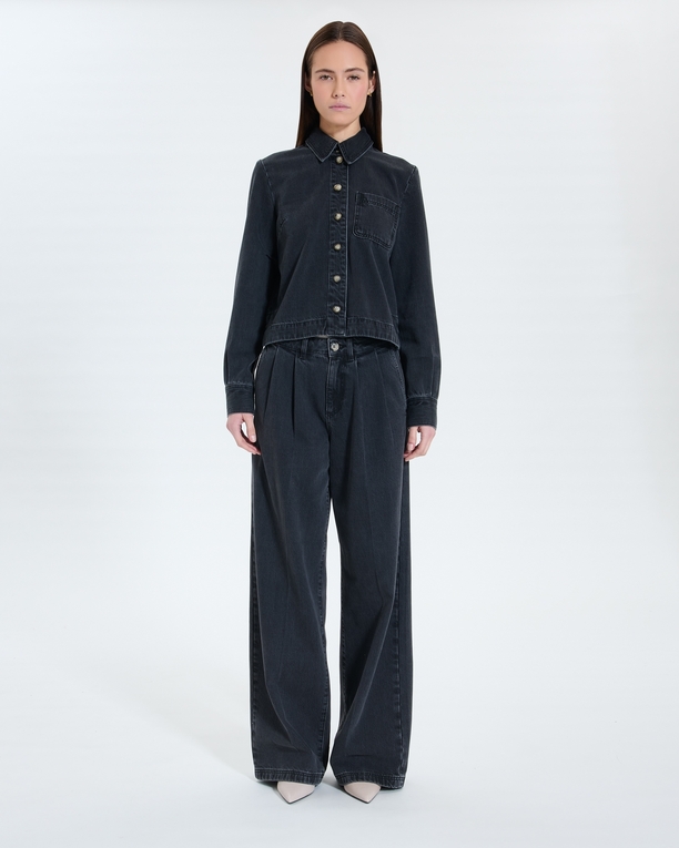 Coline shirt Black denim shirt ZAPA
