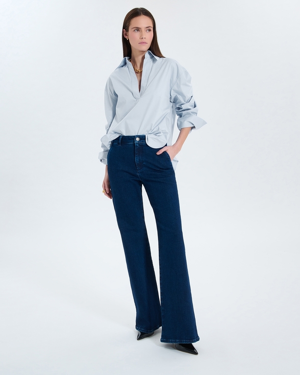 Caprice shirt Sky blue poplin shirt ZAPA