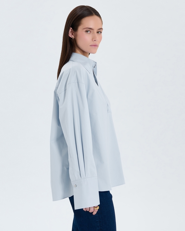 Caprice shirt Sky blue poplin shirt ZAPA