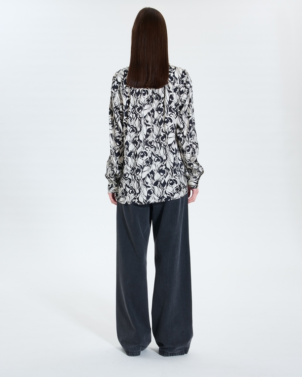 Tiberina shirt Flowy floral print blouse ZAPA