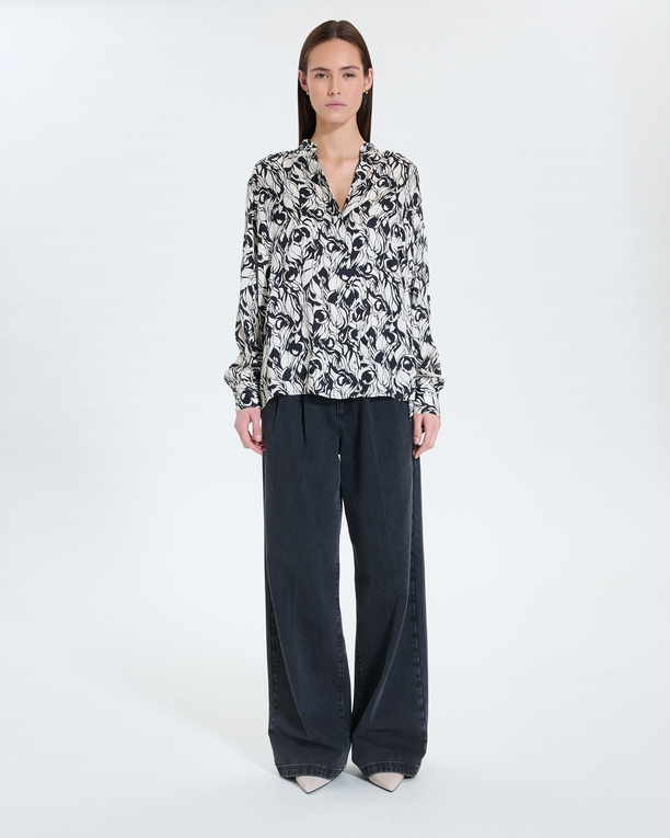 Tiberina shirt Flowy floral print blouse ZAPA