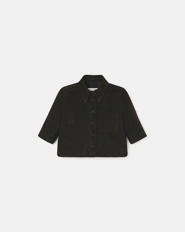 Celina shirt Short chocolate shirt ZAPA