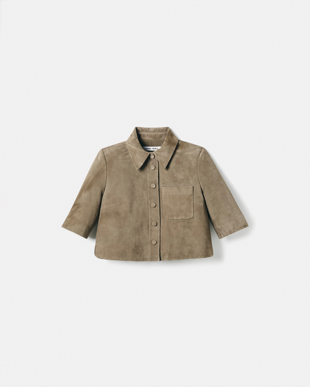 Celina shirt Short khaki shirt ZAPA