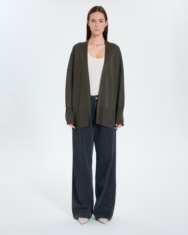 Gypsine Vest Long khaki vest ZAPA