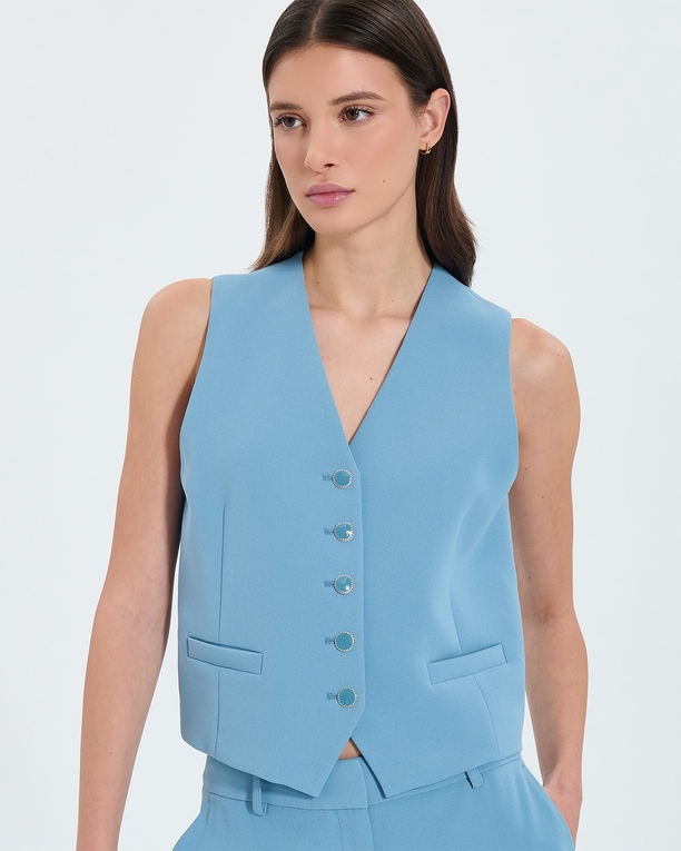 Gianno vest Blue sleeveless vest ZAPA