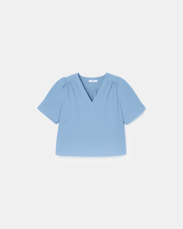 Top Tahiel Blue flowing top ZAPA