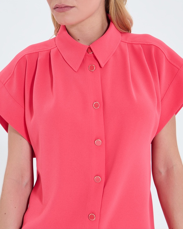 Top Tarina Coral short-sleeved shirt ZAPA