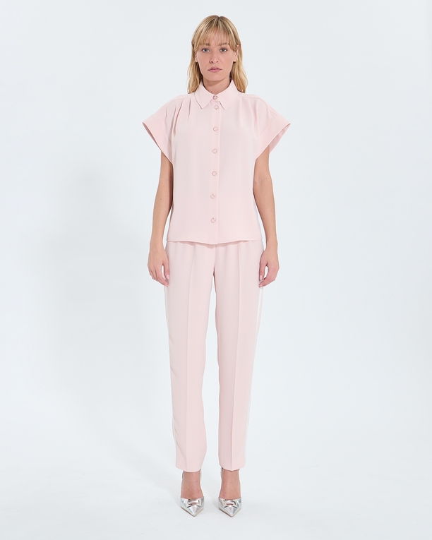 Top Tarina Nude short-sleeved shirt ZAPA