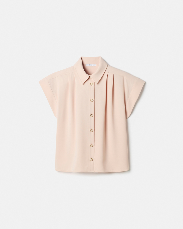 Top Tarina Nude short-sleeved shirt ZAPA