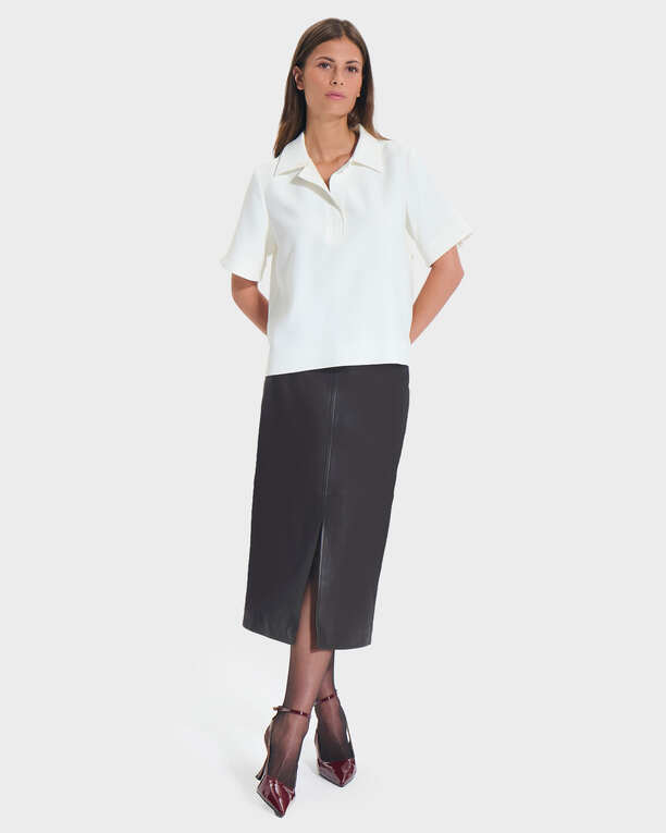 Top Tendresse Ecru flowing shirt top ZAPA