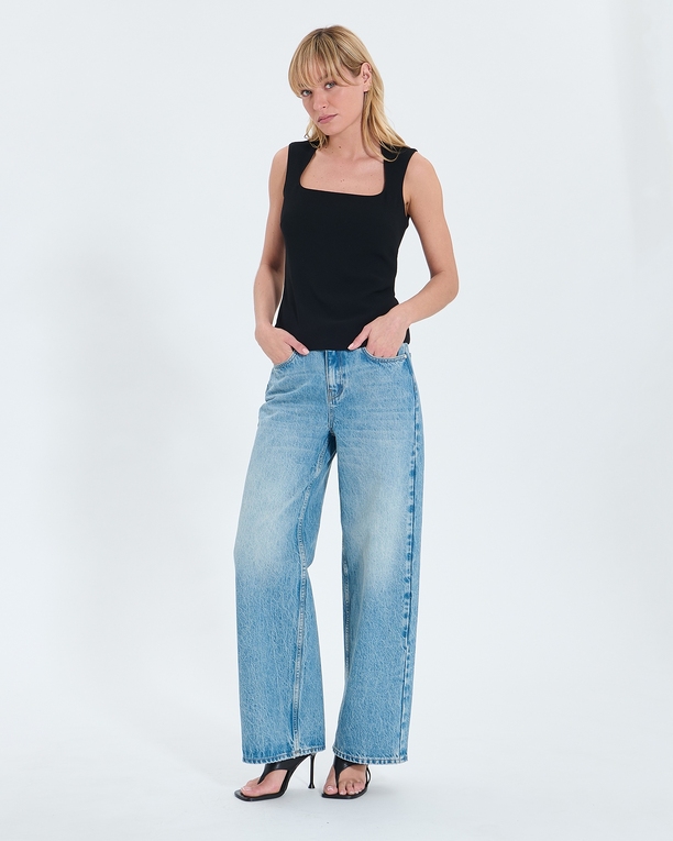 Top Thea Black fitted top ZAPA