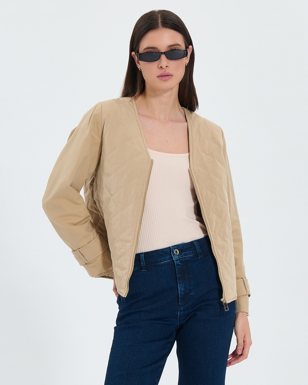 Tadao coat Beige modular trench coat ZAPA