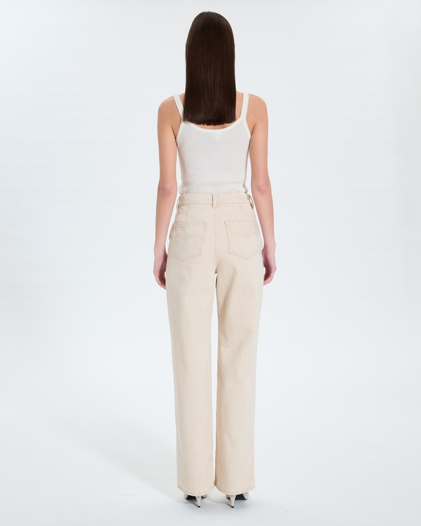Jayce Jeans Ecru straight jeans ZAPA