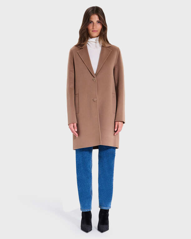 Matila coat Camel mid-length coat ZAPA