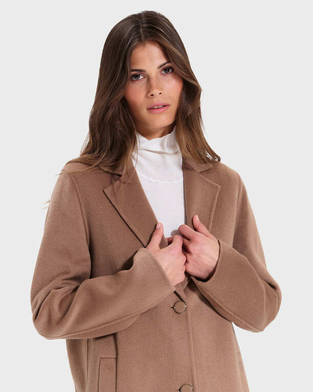Matila coat Camel mid-length coat ZAPA