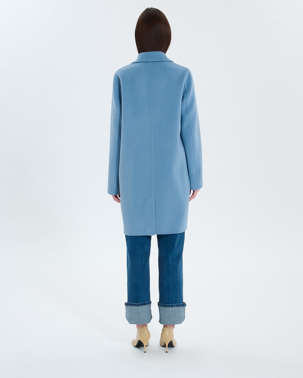 Matila coat Mid-length blue coat ZAPA