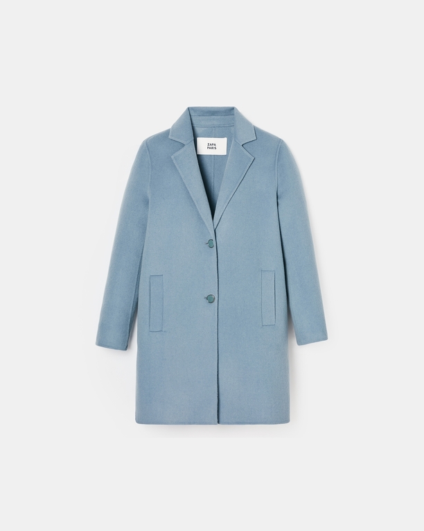 Matila coat Mid-length blue coat ZAPA
