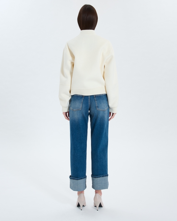 Maevan coat Short ecru double-faced coat ZAPA