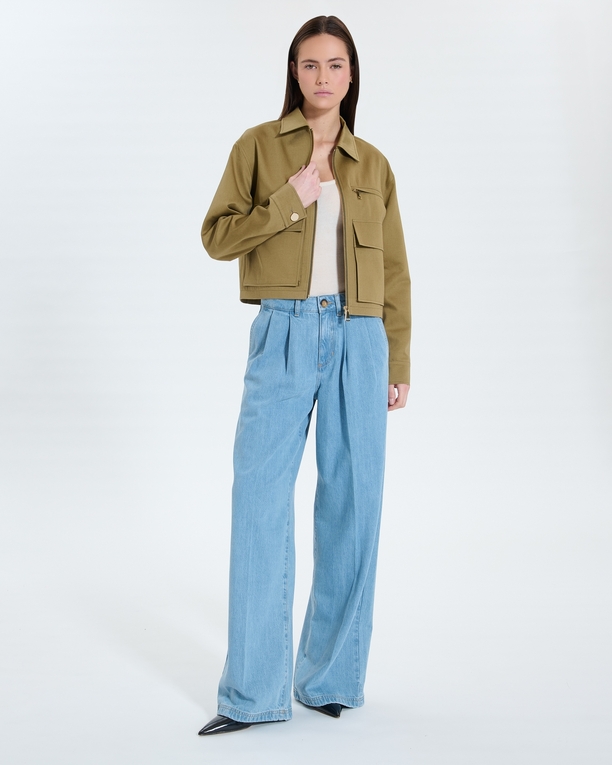 Maloa Jacket Short khaki coat ZAPA