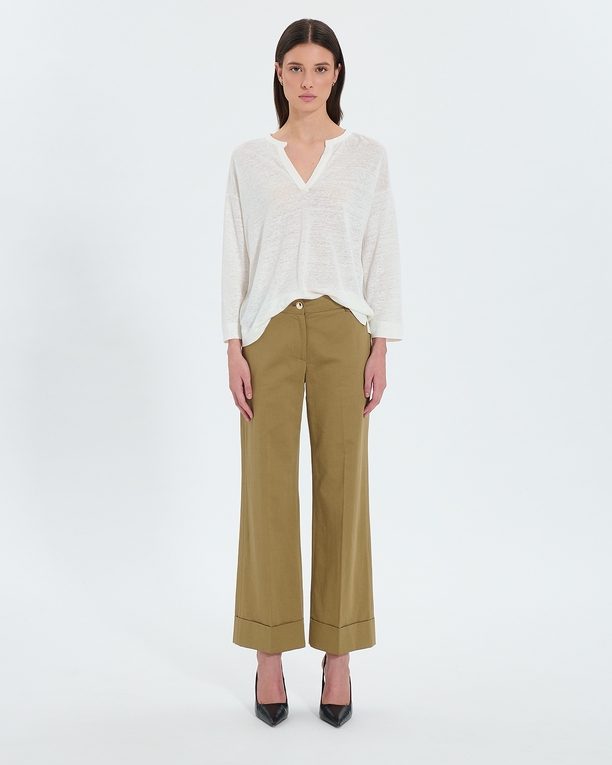 Parly pants Flowy khaki pants ZAPA