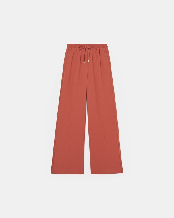 Piela pants Loose brick crepe pants ZAPA