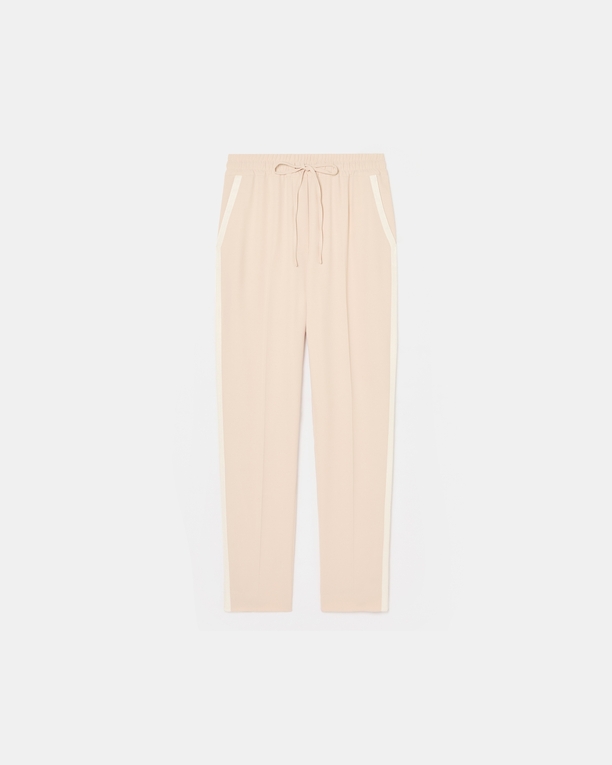 Piel pants Wide-leg pants in nude crepe ZAPA