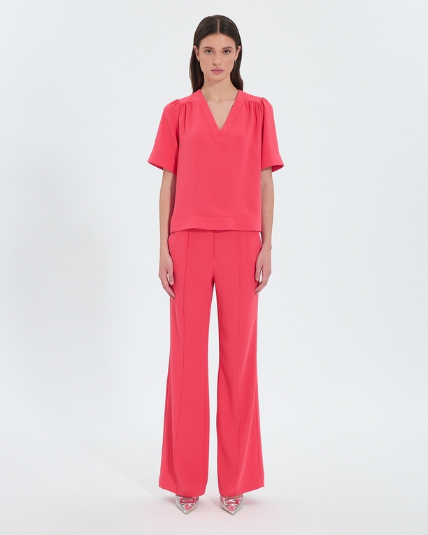 Pervenche Pants Coral fluid pants ZAPA