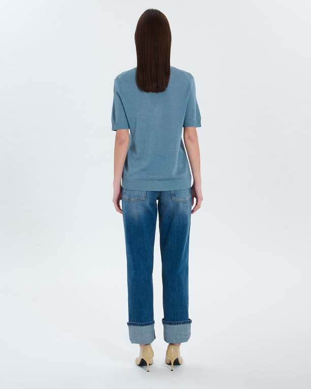 Namika sweater Blue V-neck sweater ZAPA