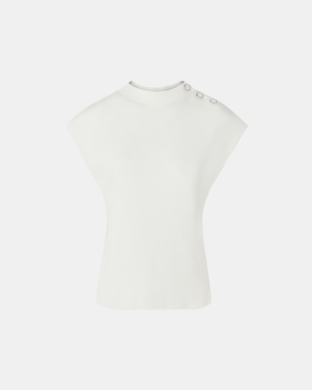 Nigella sweater Ecru short-sleeved sweater ZAPA