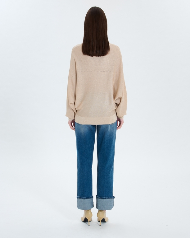 Namanda sweater Champagne boat neck sweater ZAPA