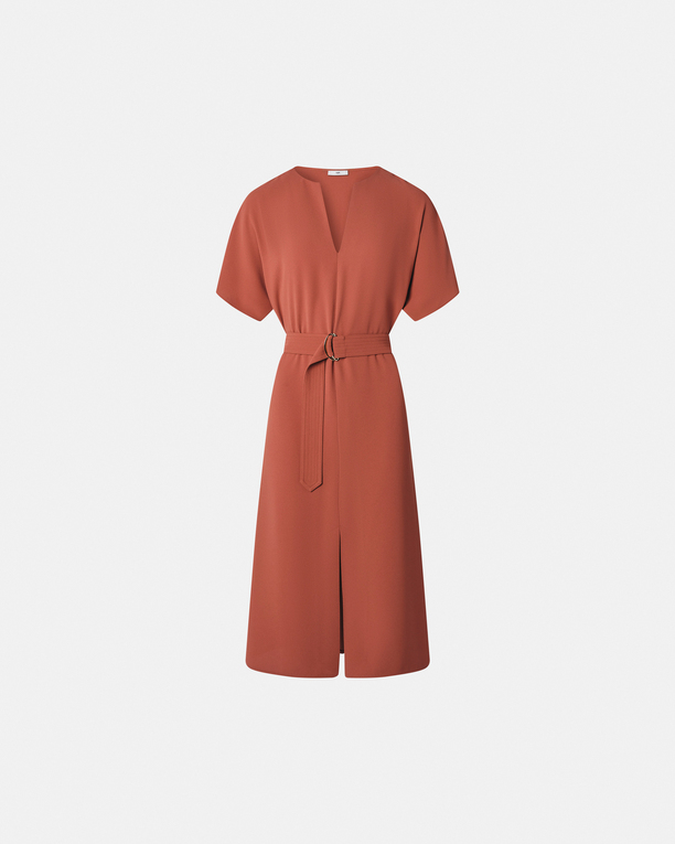 Rafaelle dress Flowing dress in ecru crepe ZAPA