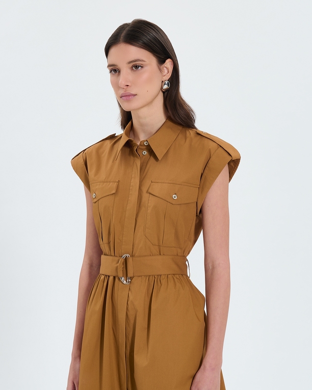 Riyad dress Tobacco shirt dress ZAPA