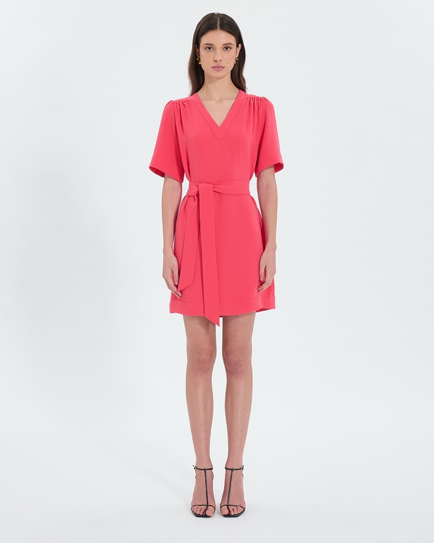 Retie dress Coral fitted straight dress ZAPA