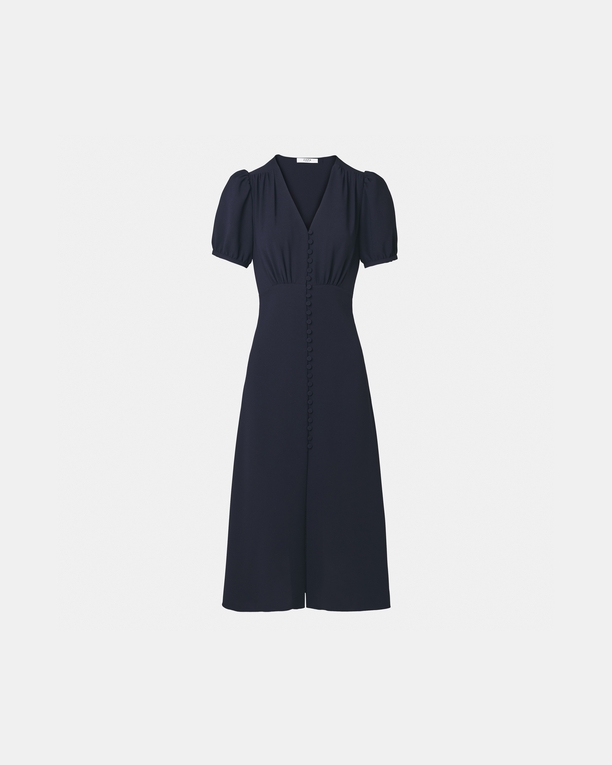 Romarine Dress Nocturnal crepe midi dress ZAPA