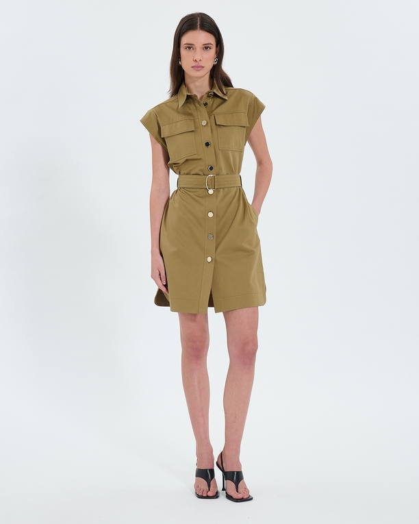 Rosen dress Khaki shirt dress ZAPA