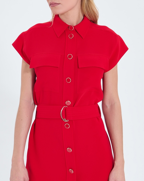 Rosen dress Red shirt dress ZAPA