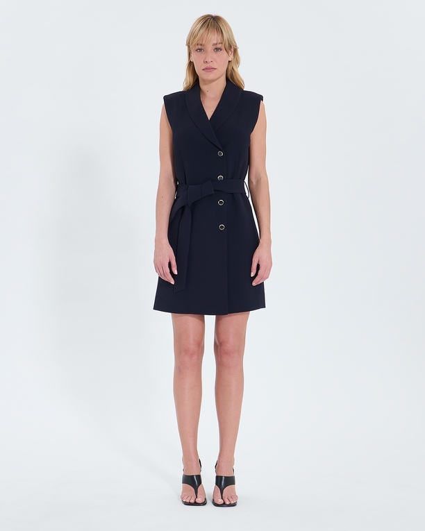 Ramille dress Nocturnal crepe wrap dress ZAPA