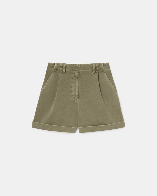 Savanna shorts Khaki denim shorts ZAPA
