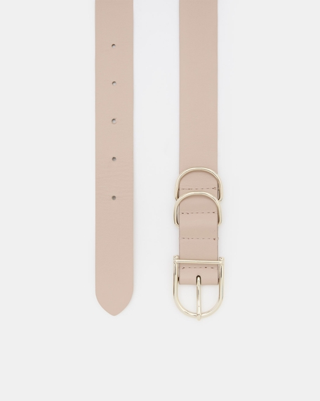 Clelia belt smooth beige belt zapa