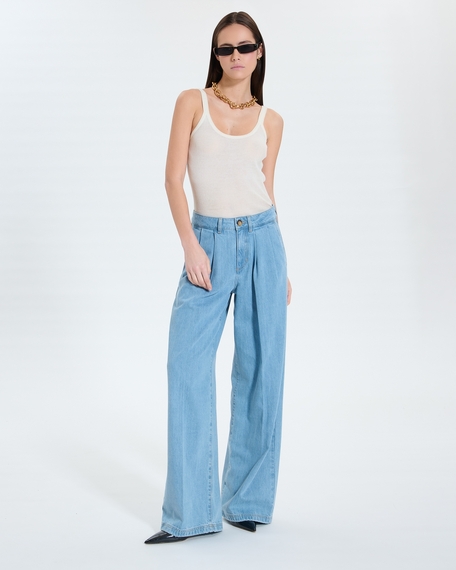 Prince jeans light blue palazzo jeans zapa